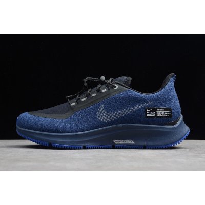 Nike Erkek Air Zoom Pegasus 35 Shield Siyah / Mavi Koşu Ayakkabısı Türkiye - V7ZH55HA